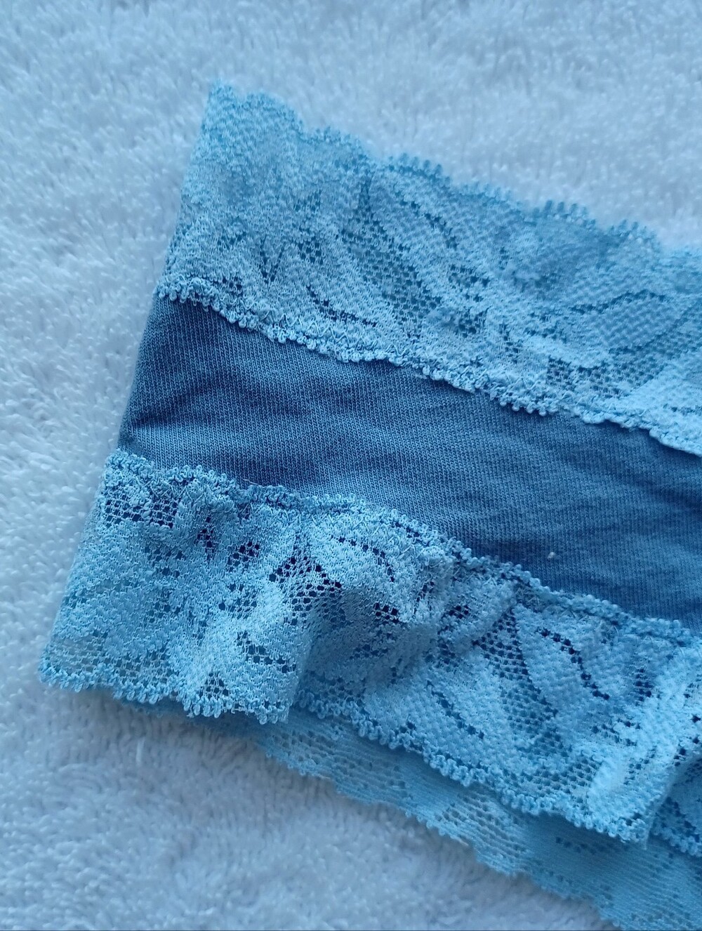 PINK Victoria's Secret Light Blue Cheeky Panty, Size XS - Picture 3 of 11